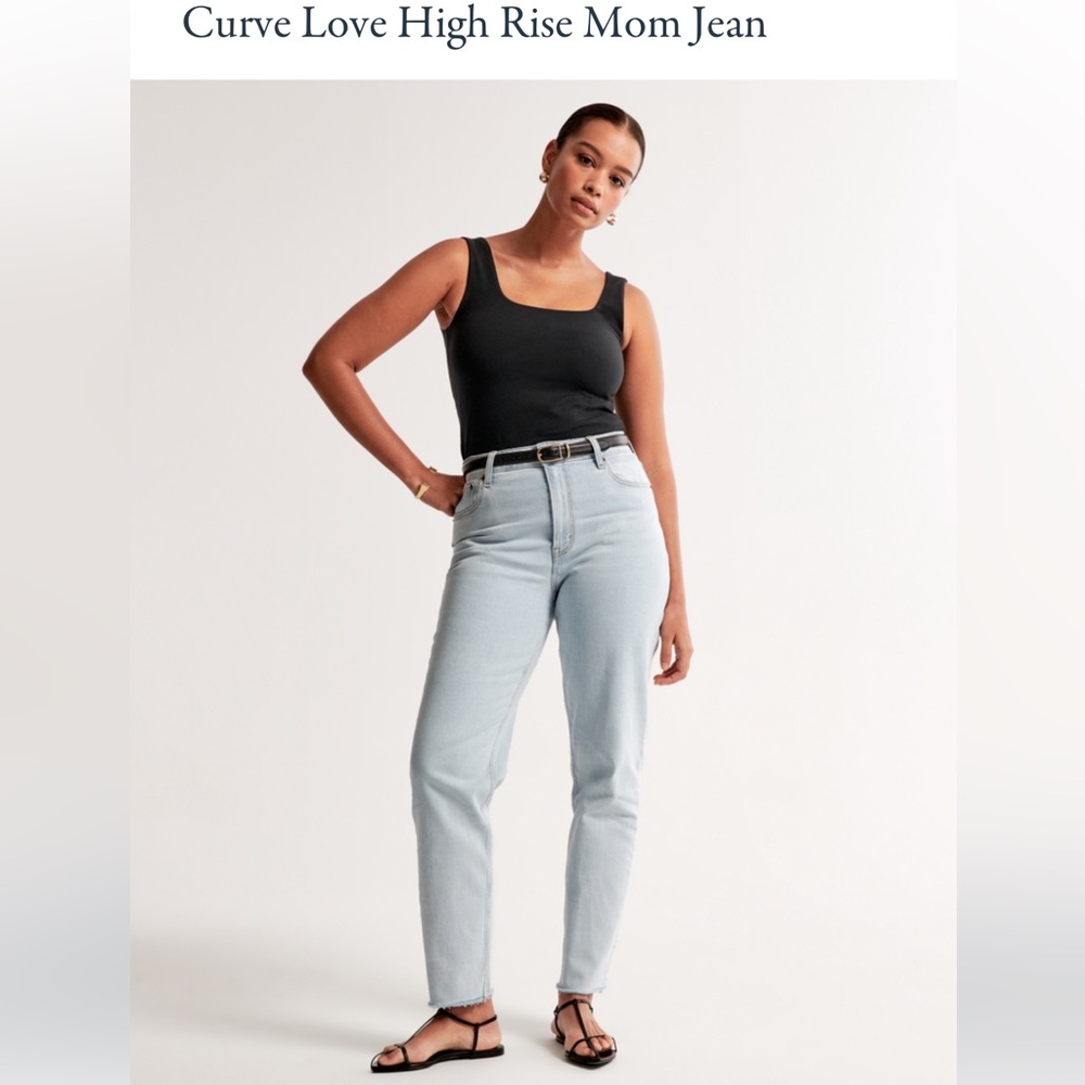 Abercrombie Mom High Rise Curve love